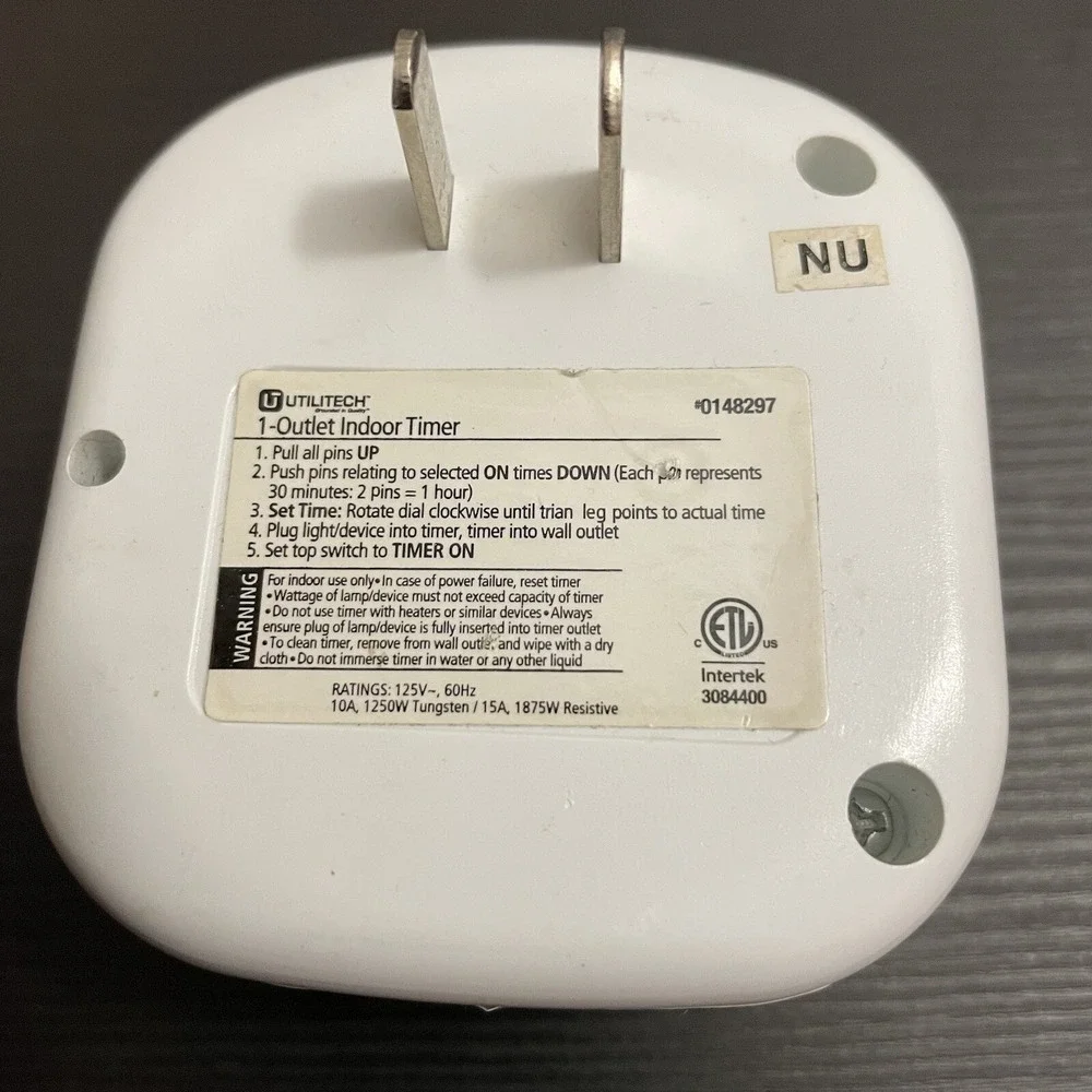 ✅Indoor 2-Outlet Daily Timer 24 On/24 Off Per Day TM09DHB Plug Outlet#️⃣0780